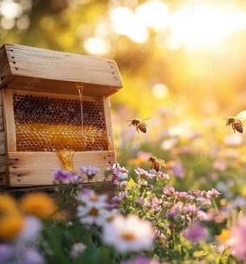 Démonstration : les abeilles s'invitent dans le parc du château d'Acquigny