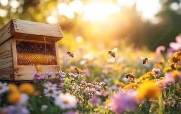 Démonstration : les abeilles s'invitent dans le parc du château d'Acquigny