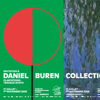Exposition "Invitation à Daniel Buren. "Plantations", travaux in situ, 2026"