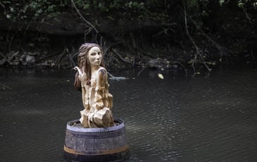 Exposition de sculptures "à fleur d'eau"