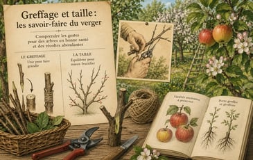 Démonstration : les gestes anciens du verger, greffage et taille des arbres fruitiers