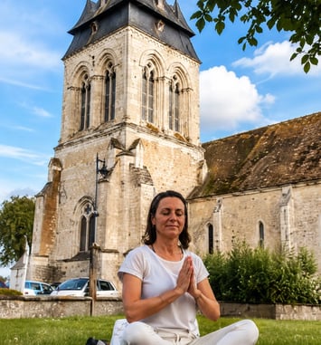 Atelier : cours de yoga géant