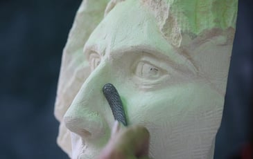 Démonstration de sculpture par Caroline Strande