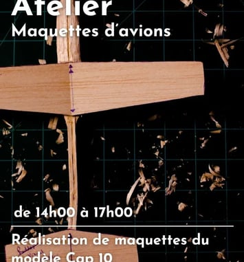 Animation jeune public : atelier de construction de maquettes d'avions